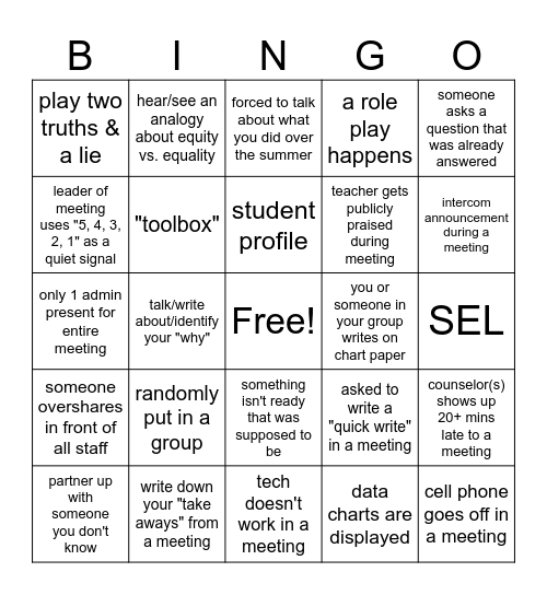 LEAPapalozza 2026 Bingo Card