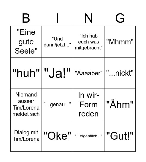Tabea Bach Germanisch-gechichtliches Bingo Card