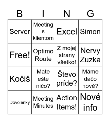 Vimpex Bingo Card