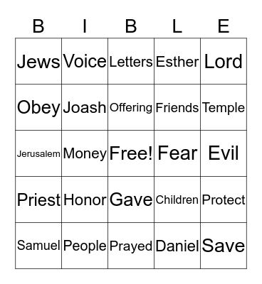 DO WHAT GOD SAYS Bingo Card
