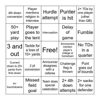 Bingo Card