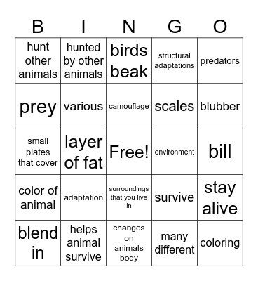 3rd Grade Unit 1 Bingo Card
