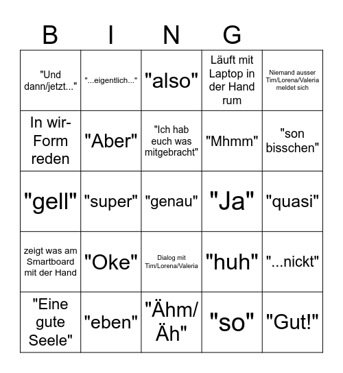 Tabea Bach Germanisch-gechichtliches Bingo Card