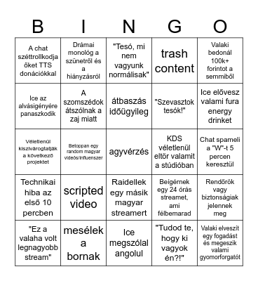 2okos bingo Card