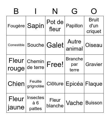 The Shire Bingo Card