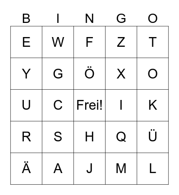 ABC-Bingo Card