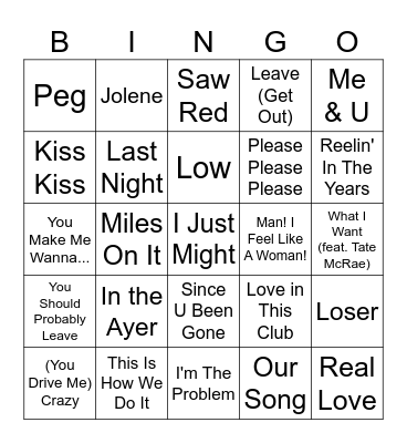 Game 2 - "Wow, that's a lot of Steely Dan" Bingo Card