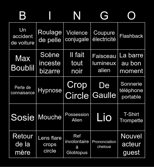Bingo Mystère Bingo Card
