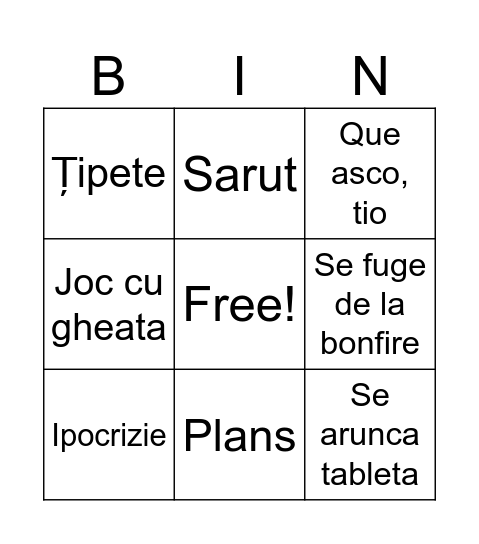 Isla de las dezahardaciones Bingo Card
