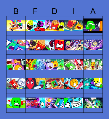BFDIA Episodes Bingo Card