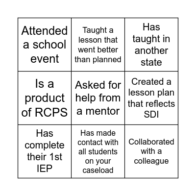 Oh the Places You Will Go! Bingo Card