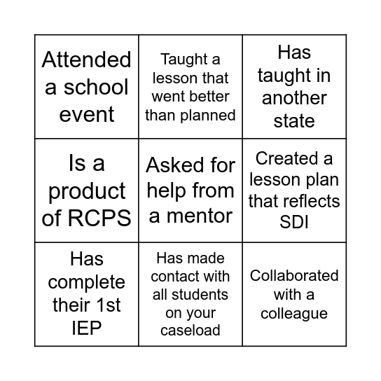 Oh the Places You Will Go! Bingo Card