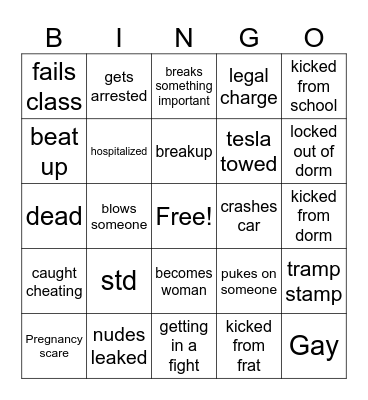 Paul bingo Card