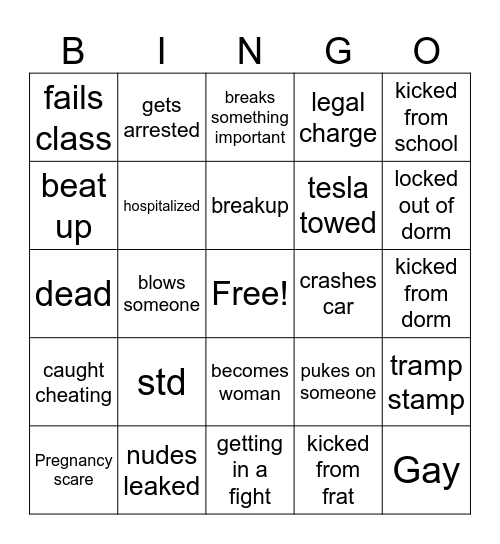 Paul bingo Card
