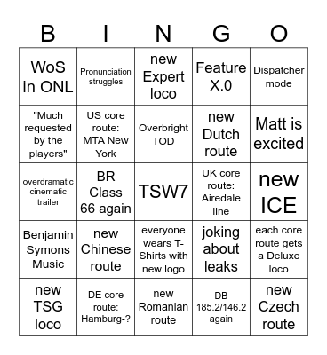 Dovetail Direct 2026 Bingo Card