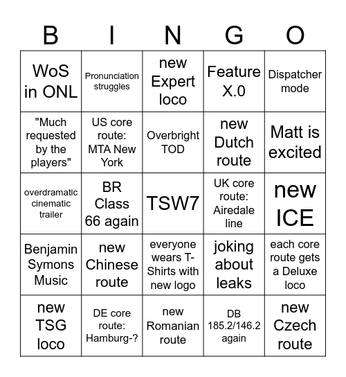 Dovetail Direct 2026 Bingo Card