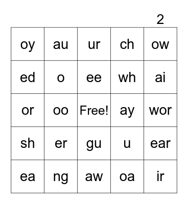 B I N G O Bingo Card