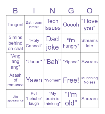 Hayami Bingo Card