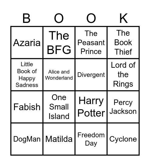 Bingo! Bingo Card