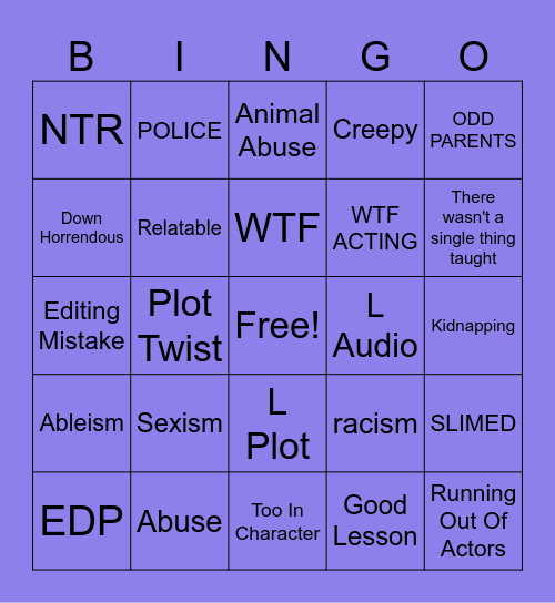 Tomorrow Teaching BINGO Card