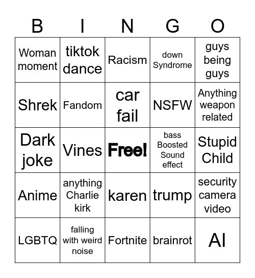 Dank memes Bingo Card