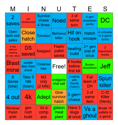 DBD STACK COPYCAT Bingo Card