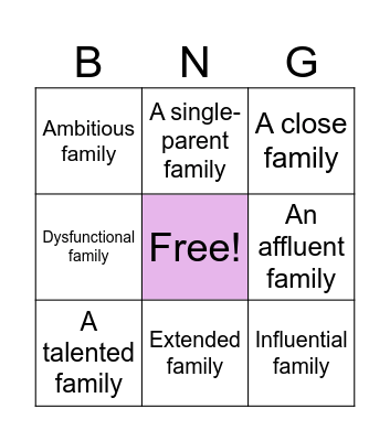 hgh Bingo Card