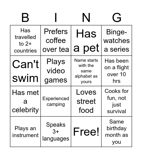 YOKOHAMA-SXIP Bingo Card