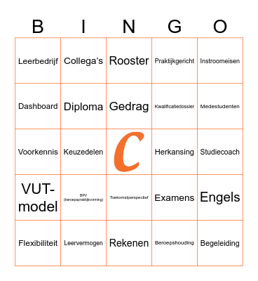 Elke steen telt! Bingo Card