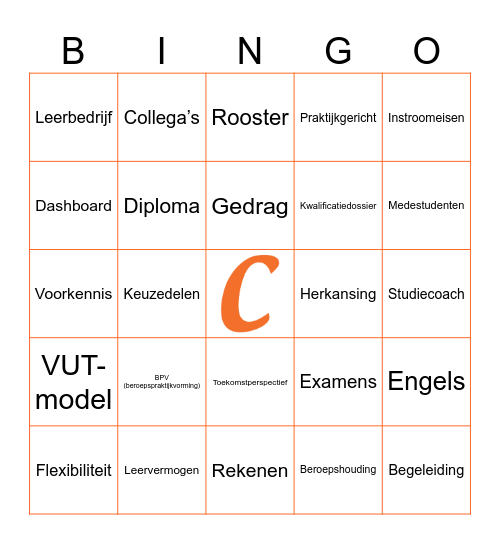 Elke steen telt! Bingo Card