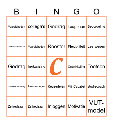 Elke steen telt! Bingo Card