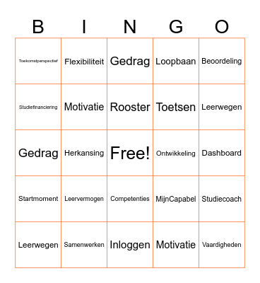 Capabel Bingo Card