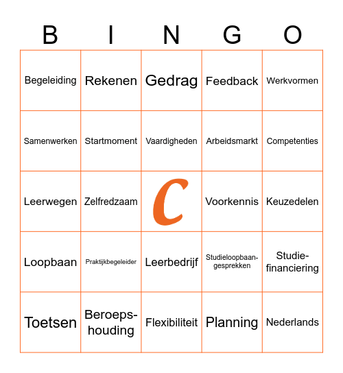 Elke steen telt! Bingo Card