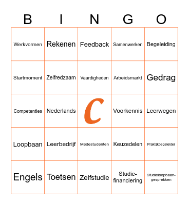 Elke steen telt! Bingo Card