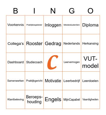 Elke steen telt! Bingo Card