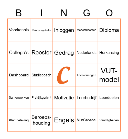 Elke steen telt! Bingo Card