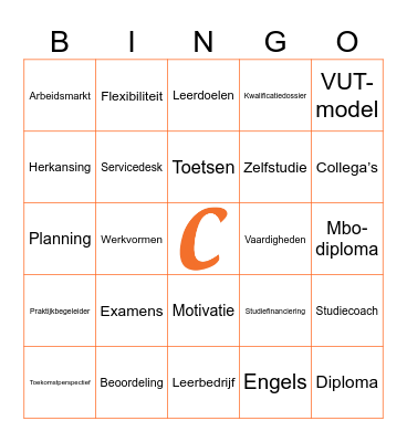 Elke steen telt! Bingo Card