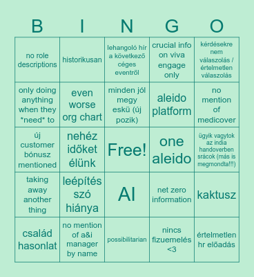 allstaff 2 electric boogaloo Bingo Card
