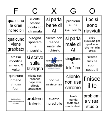 Settimana 4 di Agosto, incredibile come la programmazione sia stata risolta da Davide e Filippo Bingo Card