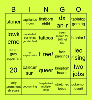 vialynn’s bingo Card