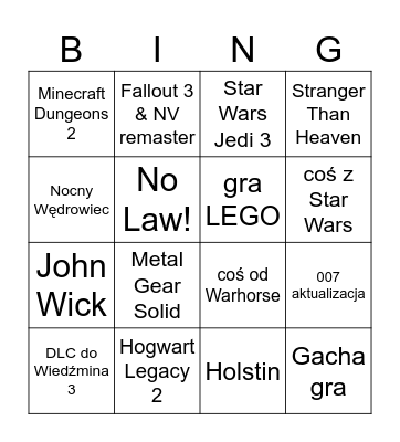 gamescom 2026 Bingo Card