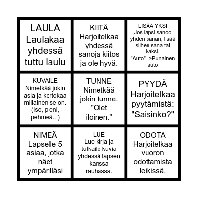 SANOITA  ARKEA - BINGO Card