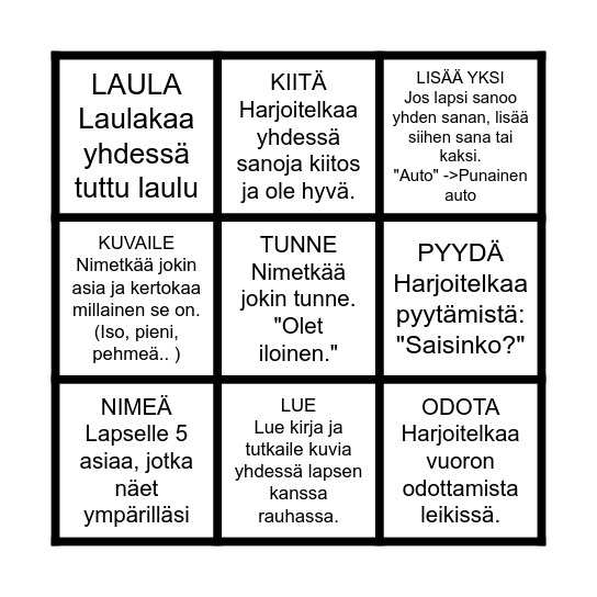 SANOITA  ARKEA - BINGO Card