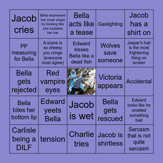 New Moon Bingo Card