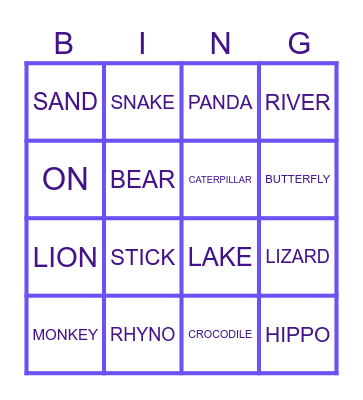 SUPER STARS 3 - UNIT 5 Bingo Card