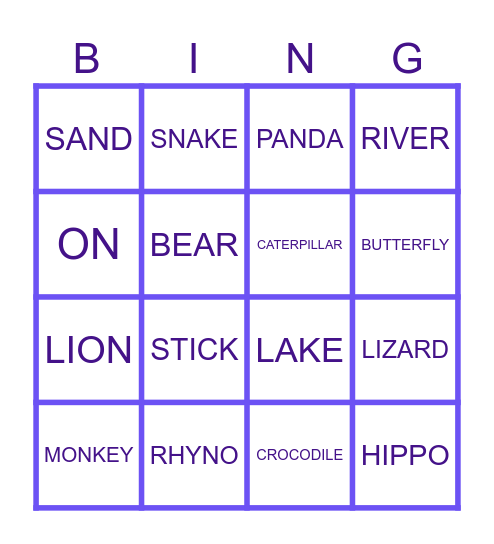 SUPER STARS 3 - UNIT 5 Bingo Card