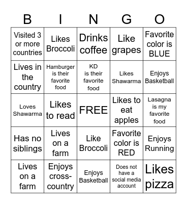 BACK TO SCHOOL BINGO Card