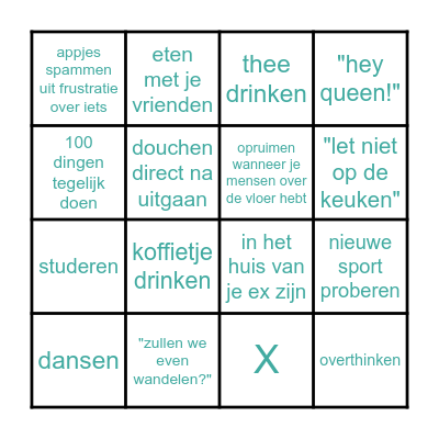 Katinka Bingo Card