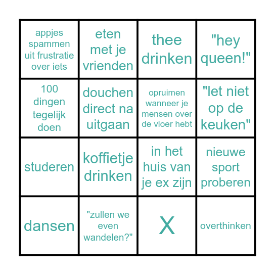 Katinka Bingo Card