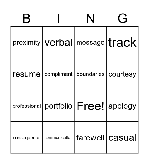 unit 1 social Bingo Card